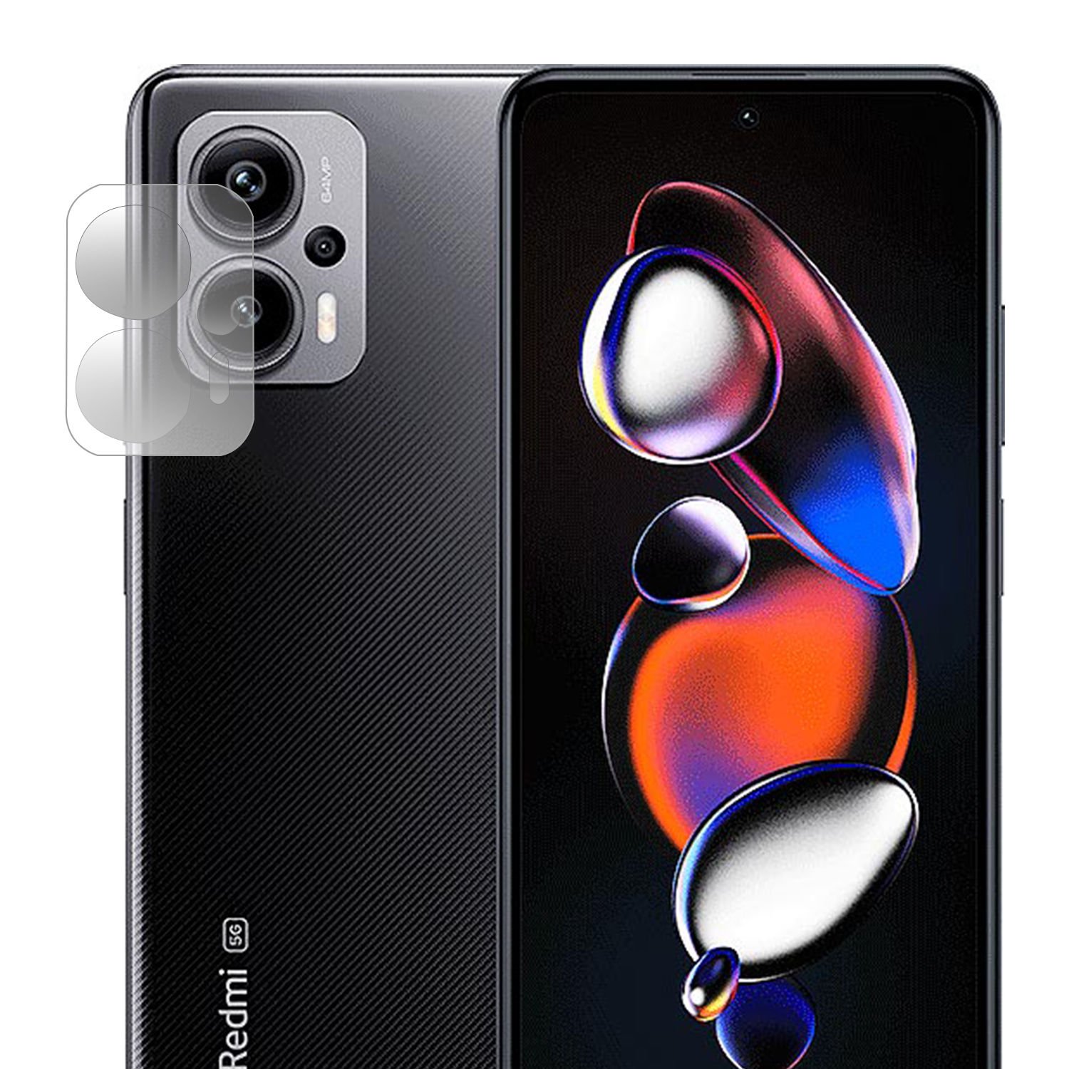 Microcase Xiaomi Redmi Note 12T Pro / Note 11T Pro Kamera Camı Lens Koruyucu Nano Esnek Film - AL3400
