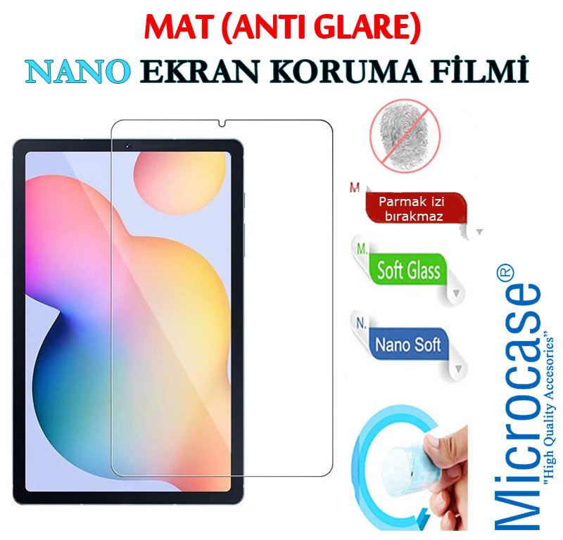 Microcase Samsung Galaxy Tab S6 Lite SM-P610 P610 10.4 inch Nano Esnek Ekran Koruma Filmi - MAT