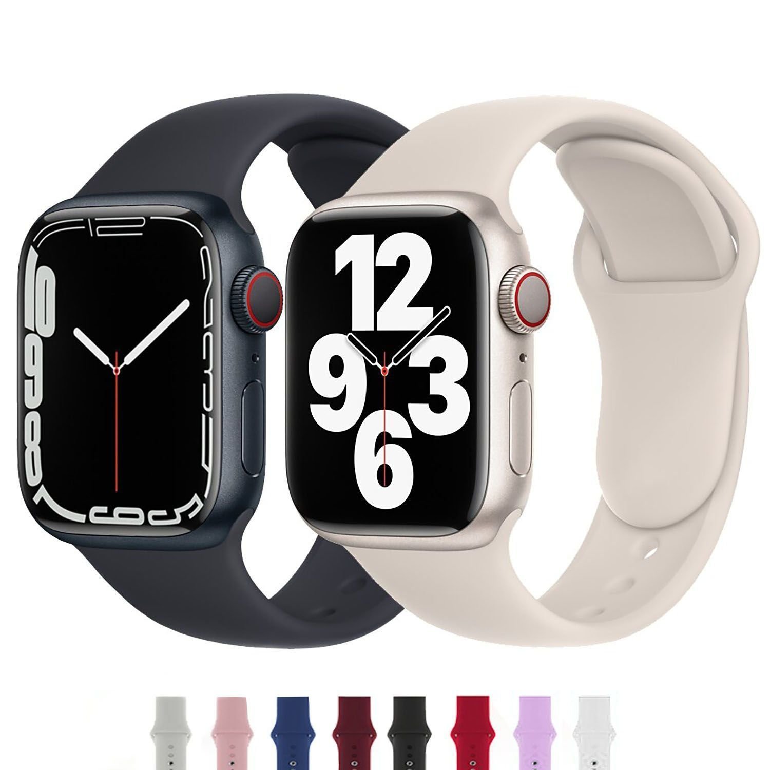 Microcase Apple Watch Ultra/Ultra 2 49mm  ile Uyumlu  Silikon Kordon Kayış - KY46-2
