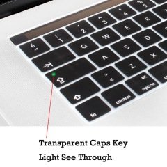 Microcase Macbook Air A1932 EU Türkçe Klavye Koruma Silikonu - Siyah