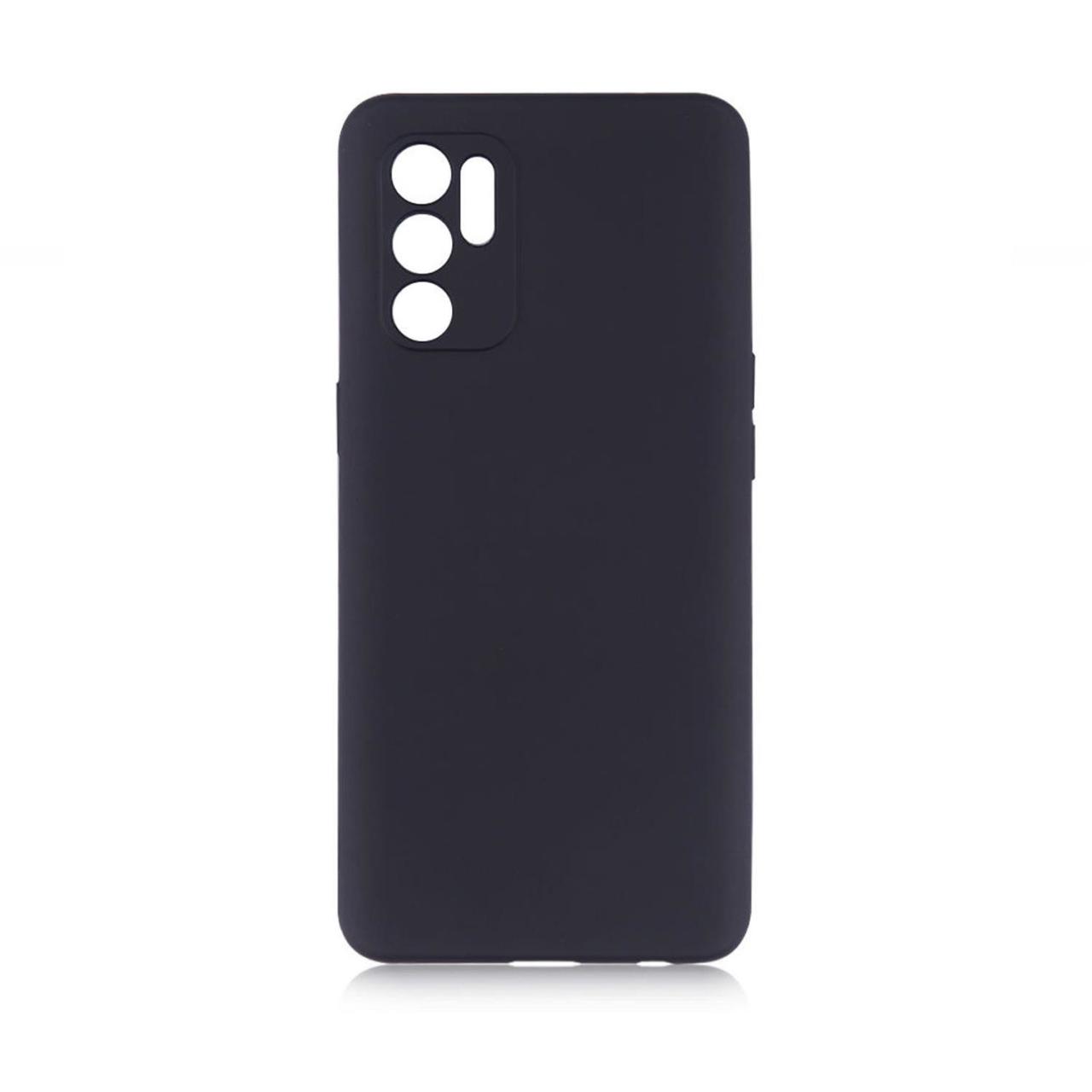 Microcase Oppo Reno 6 4G Premium Matte Silikon Kılıf-Siyah