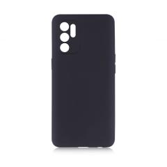 Microcase Oppo Reno 6 4G Premium Matte Silikon Kılıf-Siyah