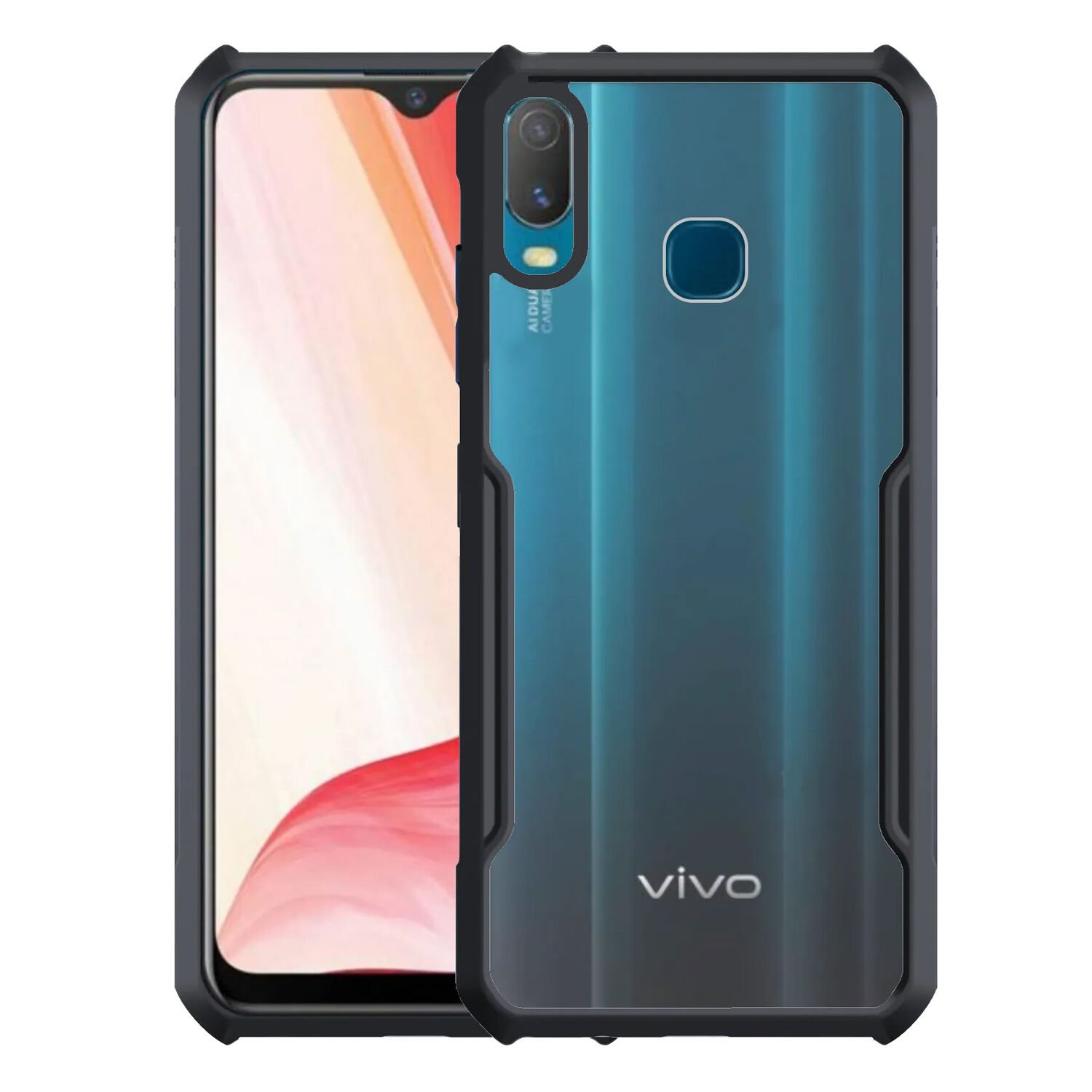 Microcase Vivo Y91 - Y91i - Y93 - Y95 Airbag Serisi Darbeye Dayanıklı Köşe Korumalı Tpu Kılıf - AL3370