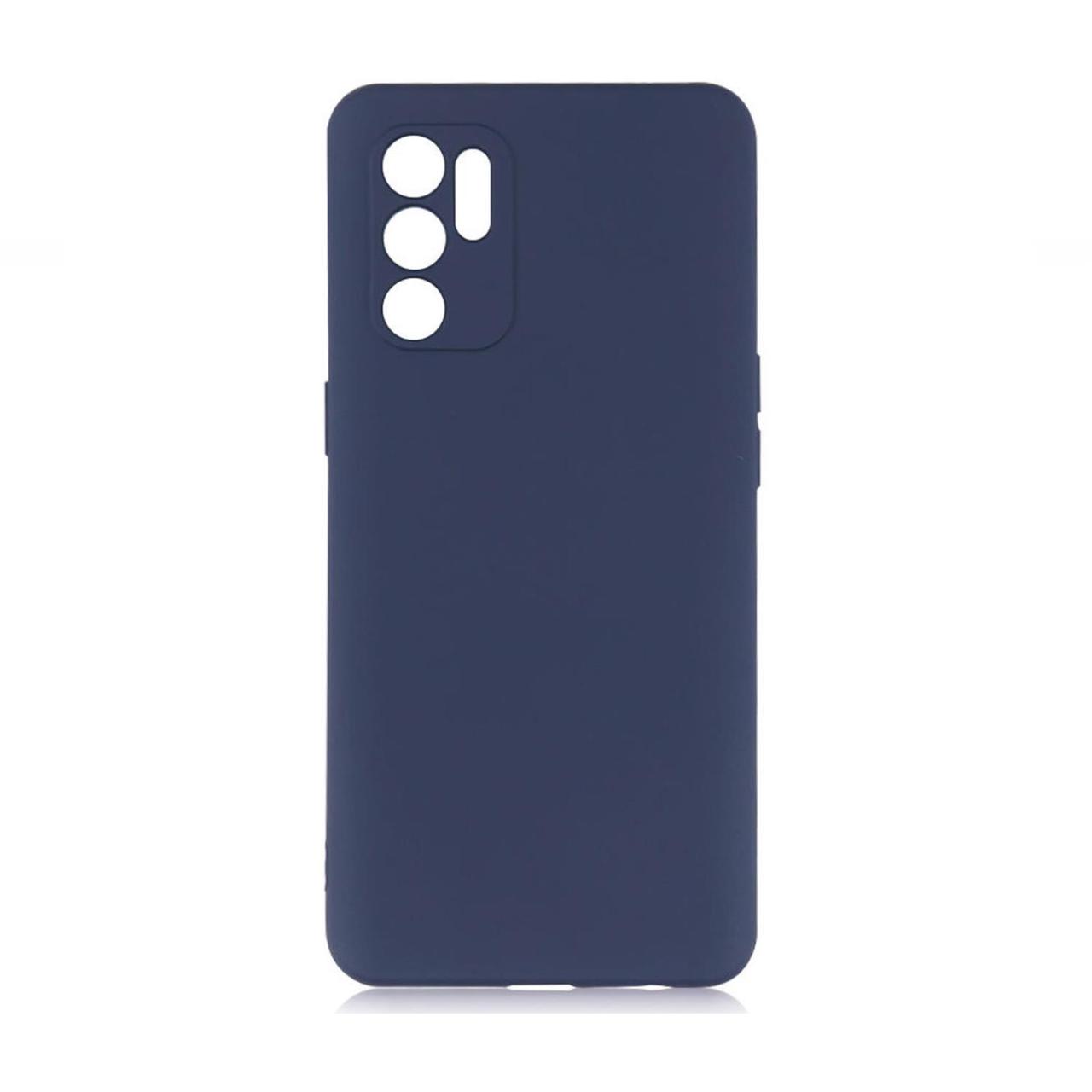 Microcase Oppo Reno 6 4G Premium Matte Silikon Kılıf -Lacivert