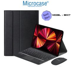 Microcase iPad Pro 11 2021 Bluetooth Touchpad Klavye + Bluetooth Mouse + Standlı Kılıf - BKK7