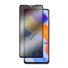 Microcase Xiaomi Redmi Note 11 Pro 4G/5G (Global 2022) Privacy Gizlilik Filtreli Tam Kaplayan Cam Koruma - AL3125