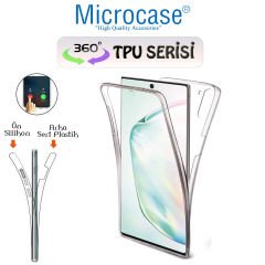 Microcase Samsung Galaxy Note 10 360 Tpu Serisi Ön Arka Full Cover Şeffaf Kılıf