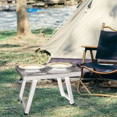 Microcase Katlanabilir Outdoor Piknik Kamp Masası Laptop ve Ders Çalışma Sehpası - AL3876