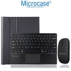 Microcase iPad Pro 11 2021 Bluetooth Touchpad Klavye + Bluetooth Mouse + Standlı Kılıf - BKK7