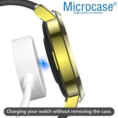 Microcase Huawei Watch GT2 46 mm Ekran Korumalı Sert Rubber Kılıf - Siyah