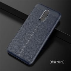 Huawei Mate 10 Lite Leather Effect Tpu Silikon Kılıf + Tempered Cam