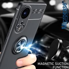 Microcase Honor 50 Focus Serisi Yüzüklü Kılıf - Siyah