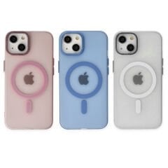 Microcase iPhone 14 için Magsafe Manyetik Darbeye Dayanıklı Buzlu Mat Plastik Kılıf - AL8117