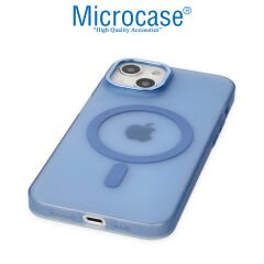 Microcase iPhone 14 için Magsafe Manyetik Darbeye Dayanıklı Buzlu Mat Plastik Kılıf - AL8117