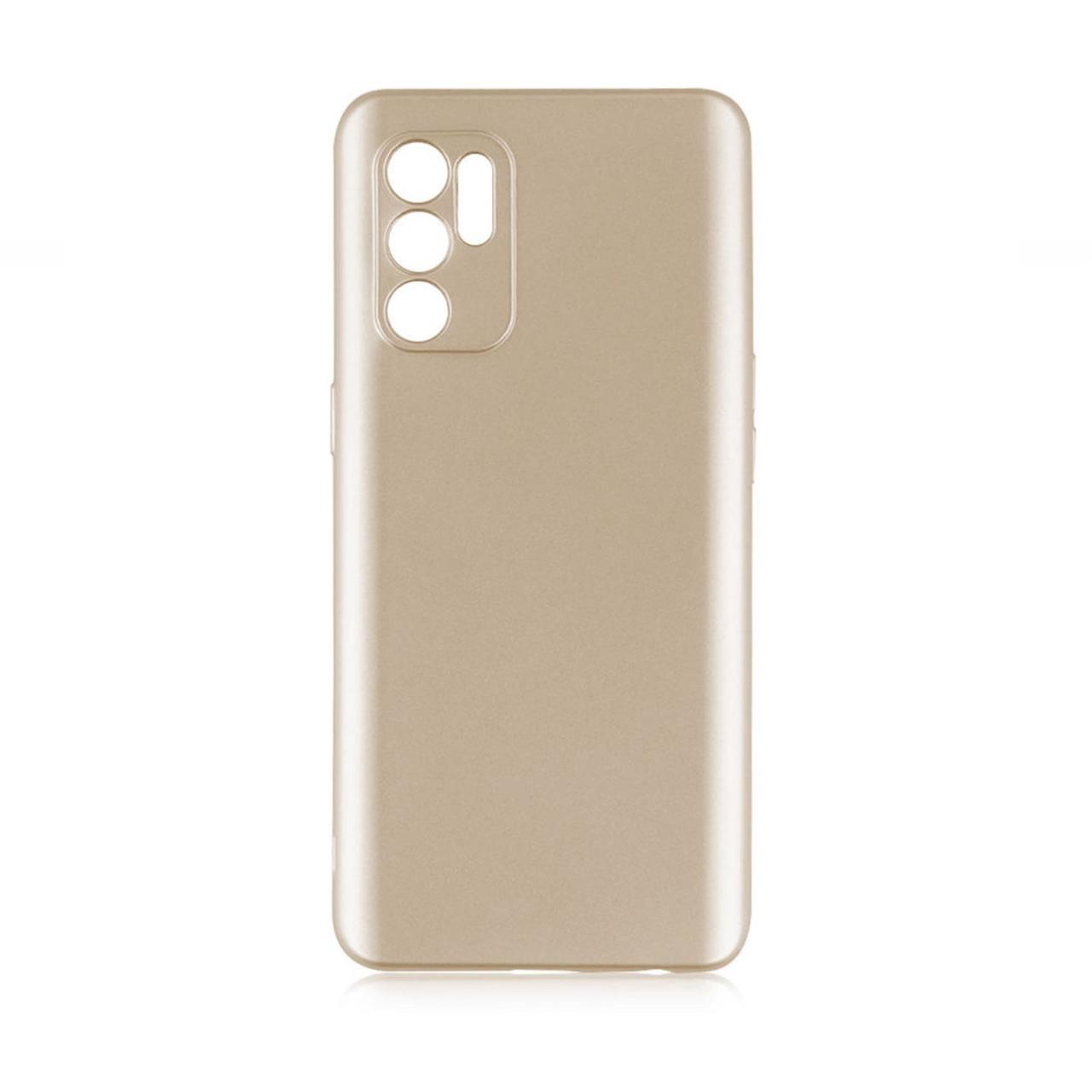 Microcase Oppo Reno 6 4G Premium Matte Silikon Kılıf -Gold