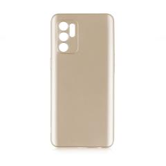 Microcase Oppo Reno 6 4G Premium Matte Silikon Kılıf -Gold