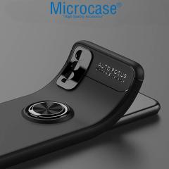 Microcase Vivo Y11S Focus Serisi Yüzüklü Kılıf - Siyah