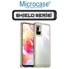 Microcase Xiaomi Poco M3 Pro Shield Serisi Darbeye Dayanıklı Köşe Korumalı Yarı Esnek Plastik TPU Kılıf - Füme