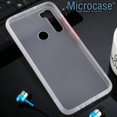 Microcase Xiaomi Redmi Note 8 Bumper Tpu Serisi Sert Kılıf - Beyaz