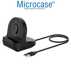 Microcase Samsung Galaxy Watch 4 Classic 46mm R890 için 2in1 SET Manyetik Şarj Aygıtlı Silikon Şarj Standı - AL3556