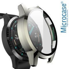 Microcase Huawei Watch GT2 46 mm Ekran Korumalı Sert Rubber Kılıf - Şeffaf