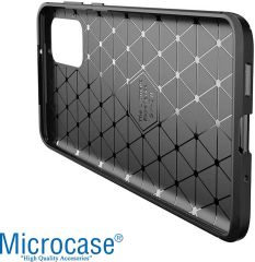 Microcase Samsung Galaxy S20 Plus Maxy Serisi Carbon Fiber Silikon Kılıf - Siyah AL3413