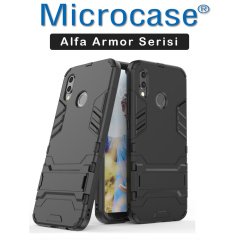 Huawei P20 Lite Alfa Serisi Armor Standlı Perfect KorumaKılıf+Cam