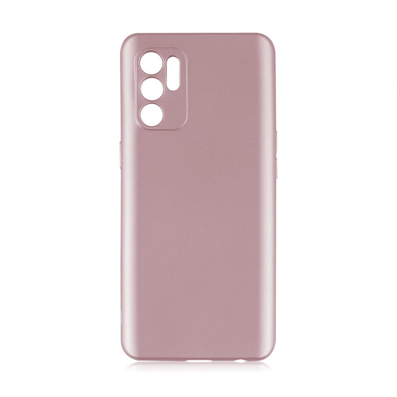 Microcase Oppo Reno 6 4G Premium Matte Silikon Kılıf-RoseGold