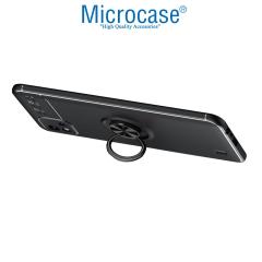 Microcase Realme C11 2021 Focus Serisi Yüzüklü Kılıf - Siyah
