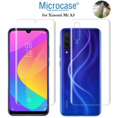 Microcase Xiaomi Mi A3 Full Ön Arka Kaplama TPU Soft Koruma Filmi