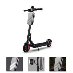 Microcase Taşınabilir Su Geçirmez 3 Bölmeli Geniş İç Hacimli Flaşörlü Scooter Bisiklet Çantası AL4249 Gri