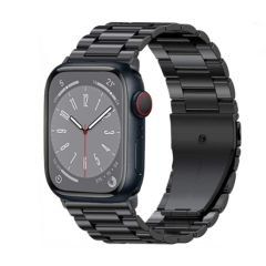 Microcase Apple Watch Ultra/Ultra 2 49mm Uyumlu Paslanmaz Çelik Metal Kordon Kayış-KY90
