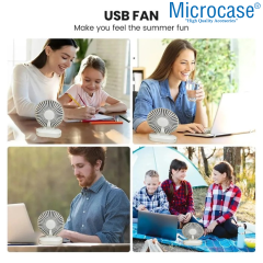 Microcase FN36 Masaüstü Şarj Edilebilir Taşınabilir Mini Fan - AL5298