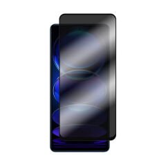 Microcase Xiaomi Redmi Note 12 Pro Plus (Global) için 3D Privacy Gizlilik Filtreli Tam Kaplayan Cam Koruma - AL3125