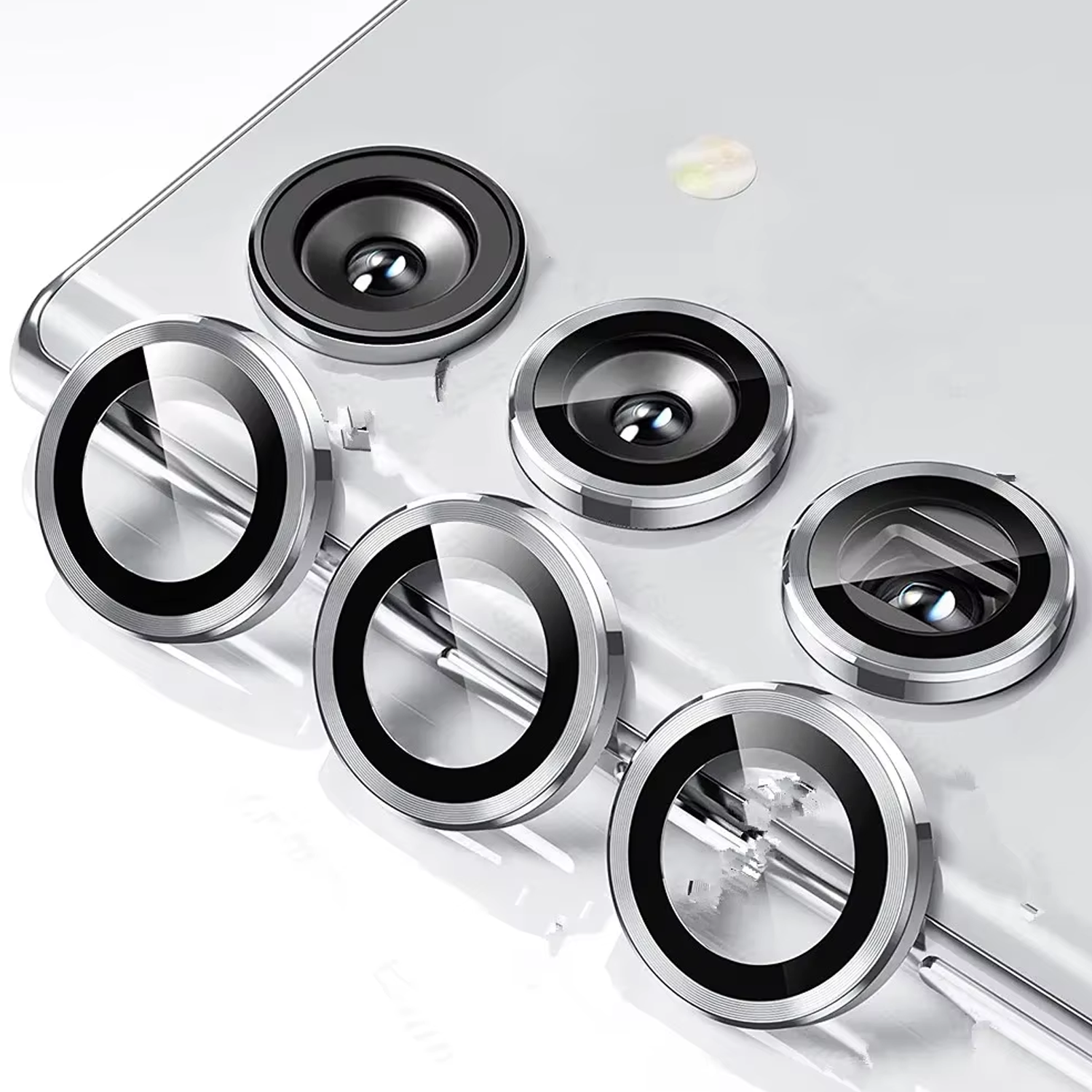 Microcase Samsung Galaxy S25 Kamera Camı Lens Koruyucu Halka Set - AL8114