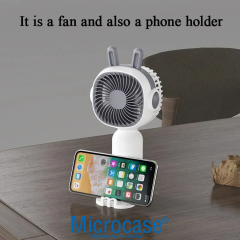 Microcase FN40 Telefon Tutacaklı Şarj Edilebilir Elde Taşınabilir Mini Fan - AL5299