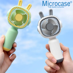 Microcase FN40 Telefon Tutacaklı Şarj Edilebilir Elde Taşınabilir Mini Fan - AL5299