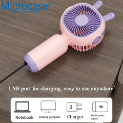 Microcase FN40 Telefon Tutacaklı Şarj Edilebilir Elde Taşınabilir Mini Fan - AL5299