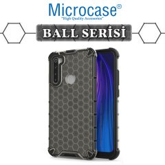 Microcase Xiaomi Redmi Note 8 Ball Serisi Sert Tpu Kılıf - Siyah + Tempered Glass Cam Koruma