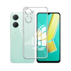 Microcase  Vivo 37 5G/Y18/Y37M 5G/Y03/Y36T/Y18E/Y28S/IQ00 Z9 Lite   ile Uyumlu  Slim Serisi Soft TPU Silikon Kılıf - Şeffaf AL3324