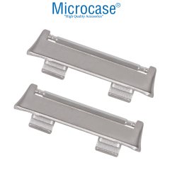 Microcase Oppo Watch 46 mm Metal Kordon Kayış Adaptörü - AL2719 Gümüş