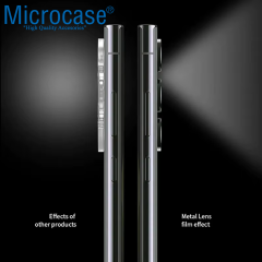 Microcase Samsung Galaxy S25 Plus Kamera Camı Lens Koruyucu Halka Set - AL8114