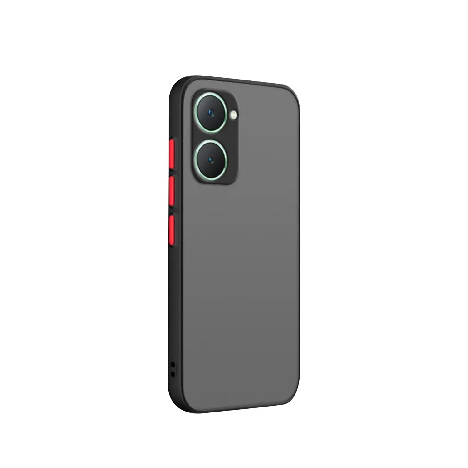 Microcase Vivo Y18/Y37 5G/Y37M 5G/Y03/ıQ00 Z9 Lite London Serisi Darbeye Dayanıklı Kılıf - Siyah AL3415