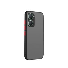 Microcase Vivo Y18/Y37 5G/Y37M 5G/Y03/ıQ00 Z9 Lite London Serisi Darbeye Dayanıklı Kılıf - Siyah AL3415
