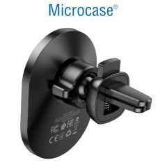 Microcase Manyetik Kablosuz Şarjlı Araç İçi Izgaralıktan Telefon Tutucu - AL4676