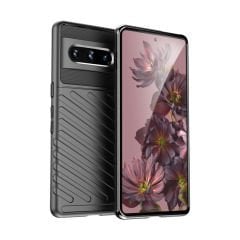 Microcase Google Pixel 7 Pro Thunder Serisi Darbeye Dayanıklı Silikon Kılıf - Siyah AL3421