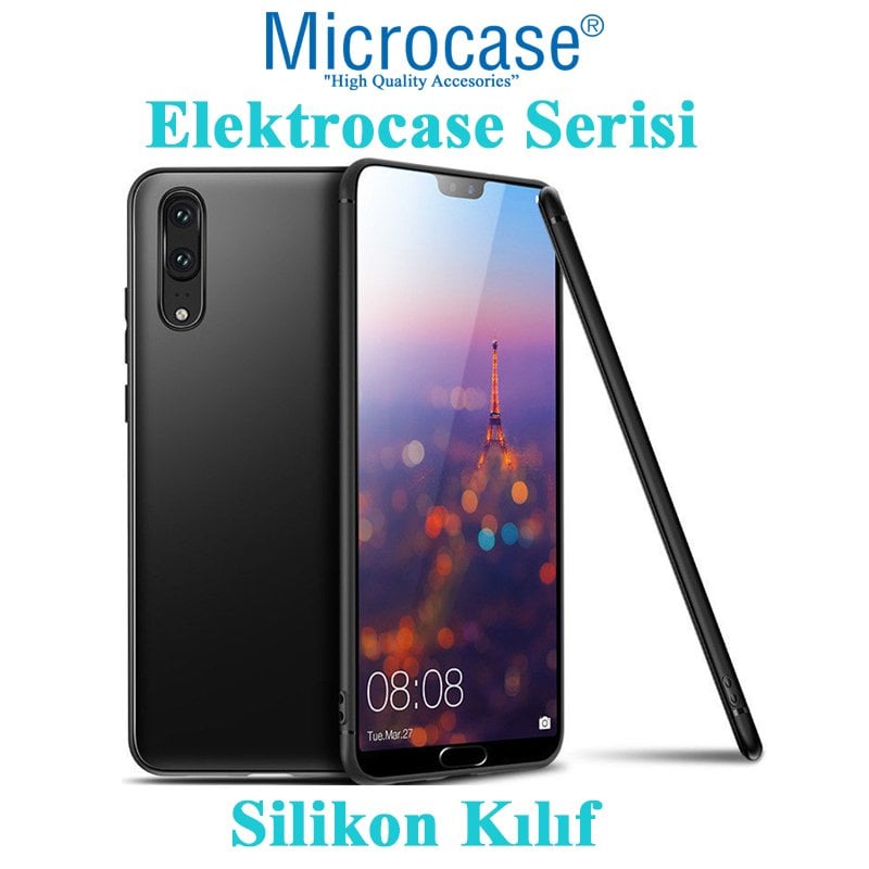 Huawei P20 Elektrocase Serisi Silikon TPU Kılıf + Ekran Koruma