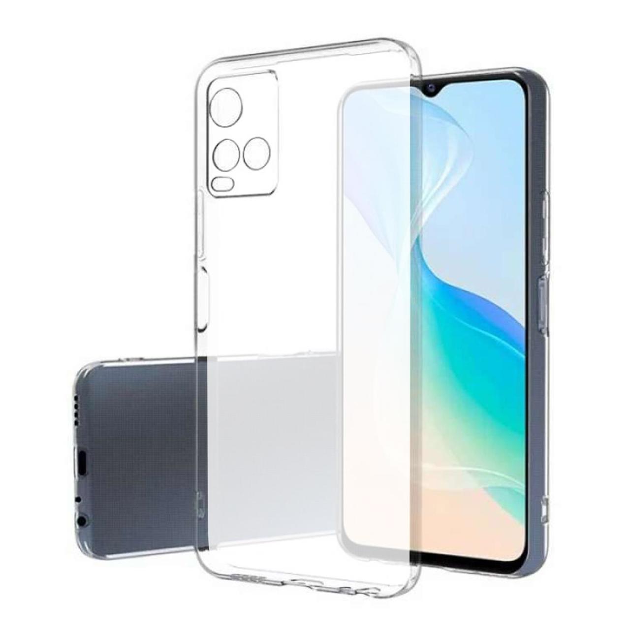 Microcase Vivo Y21S Pudding TPU Serisi Silikon Kılıf - Şeffaf