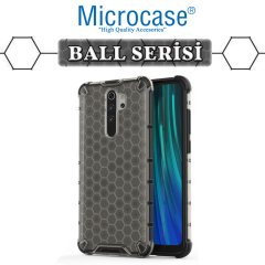 Microcase Xiaomi Redmi Note 8 Pro Ball Serisi Sert Tpu Kılıf - Siyah + Tempered Glass Cam Koruma
