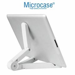 Microcase Samsung Galaxy Tab A8 X200 10.5 2021 Tablet Çanta + Bluetooth Klavye + Mouse + Tablet Standı - Pembe AL8217